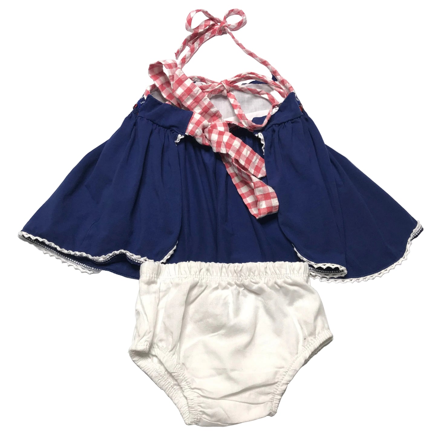 Purple Smocks Smock Diaper Set Red White Blue Baby Girl Size 12M