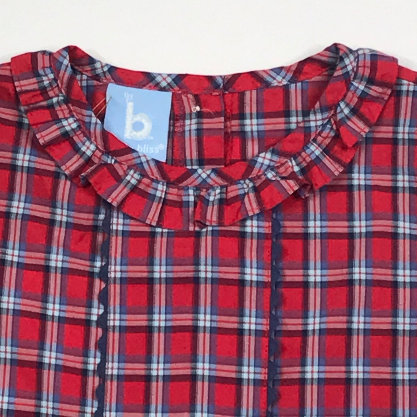 NWT Bella Bliss Plaid Red Dress Girls Size 2