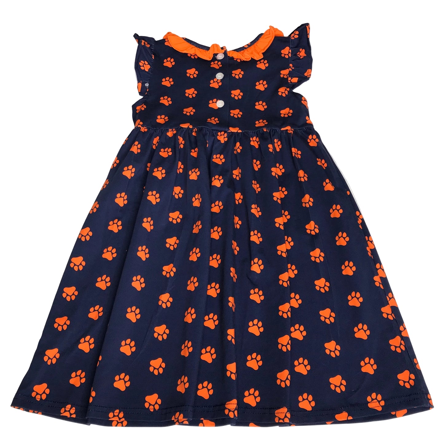 Stitchy Fish Auburn Tigers Paw Print Dress Girl Size 4T