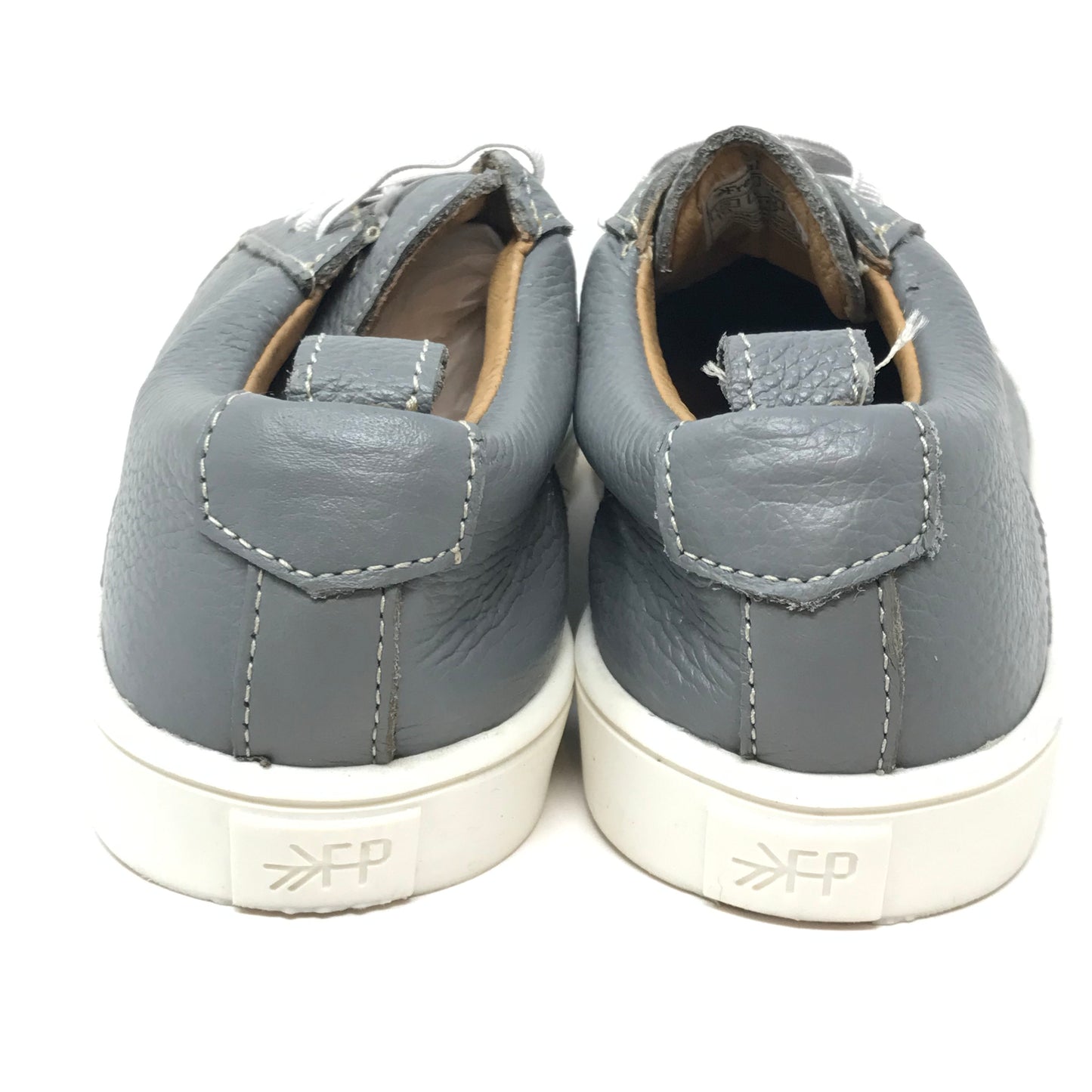 Freshly Picked Classic Grey Leather Lace Up Sneakers Boy Size 10