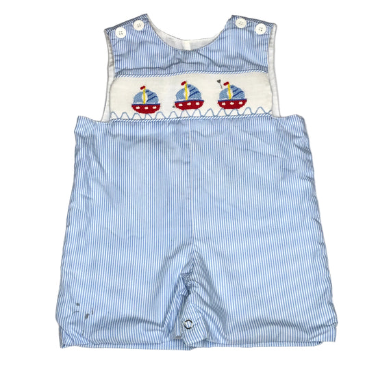 Remember Nguyen Baby Boy Smocked Sailboat Jon Jon Size 18M