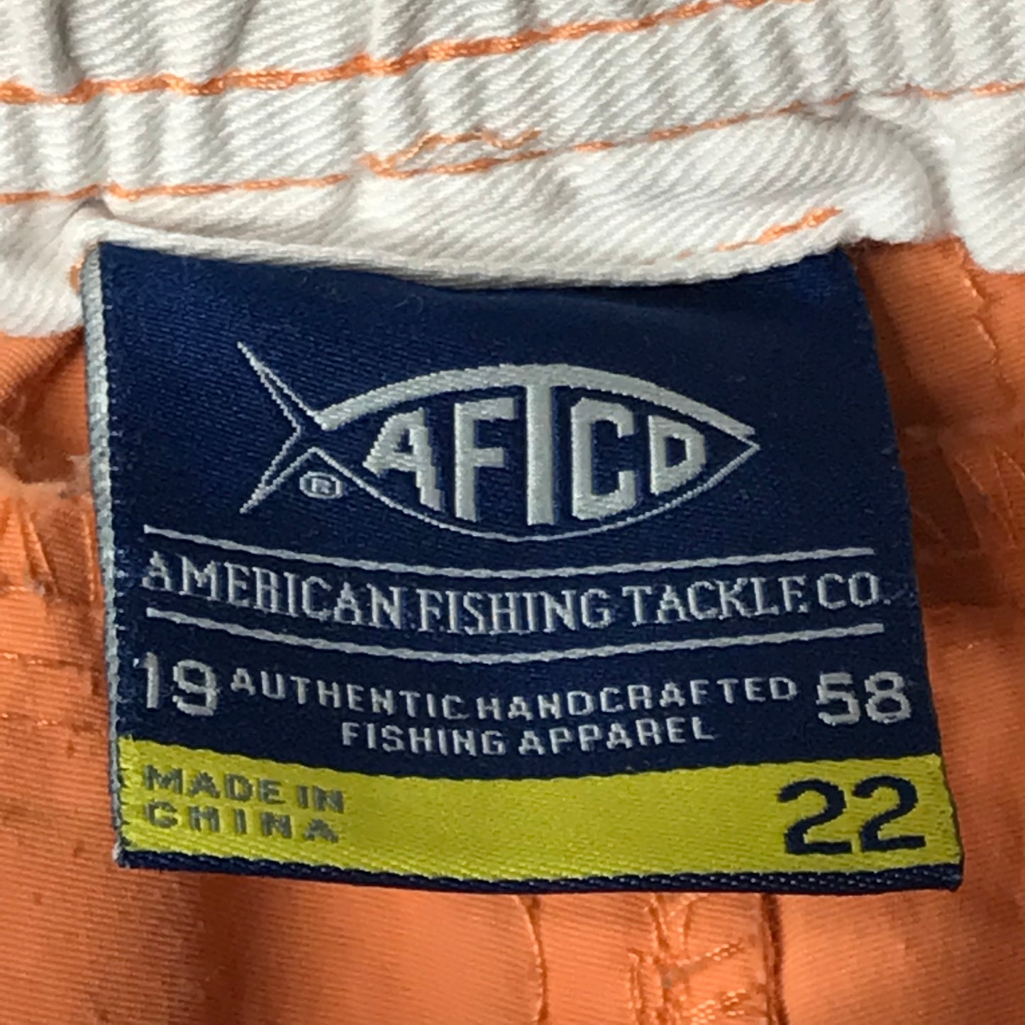 Aftco Boys The Original Fishing Shorts Size 22(XS 6-7)