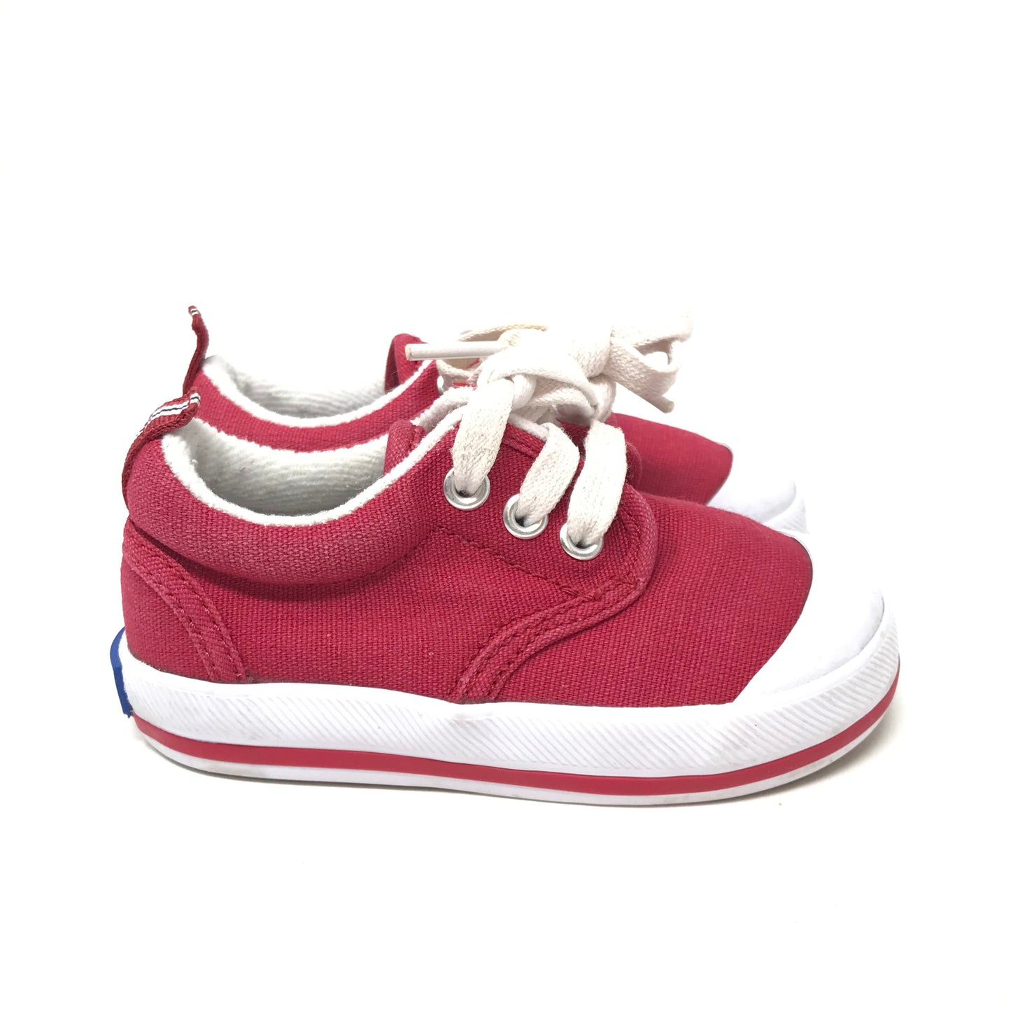 Keds Graham Canvas Sneakers Red White Unisex Size 5W