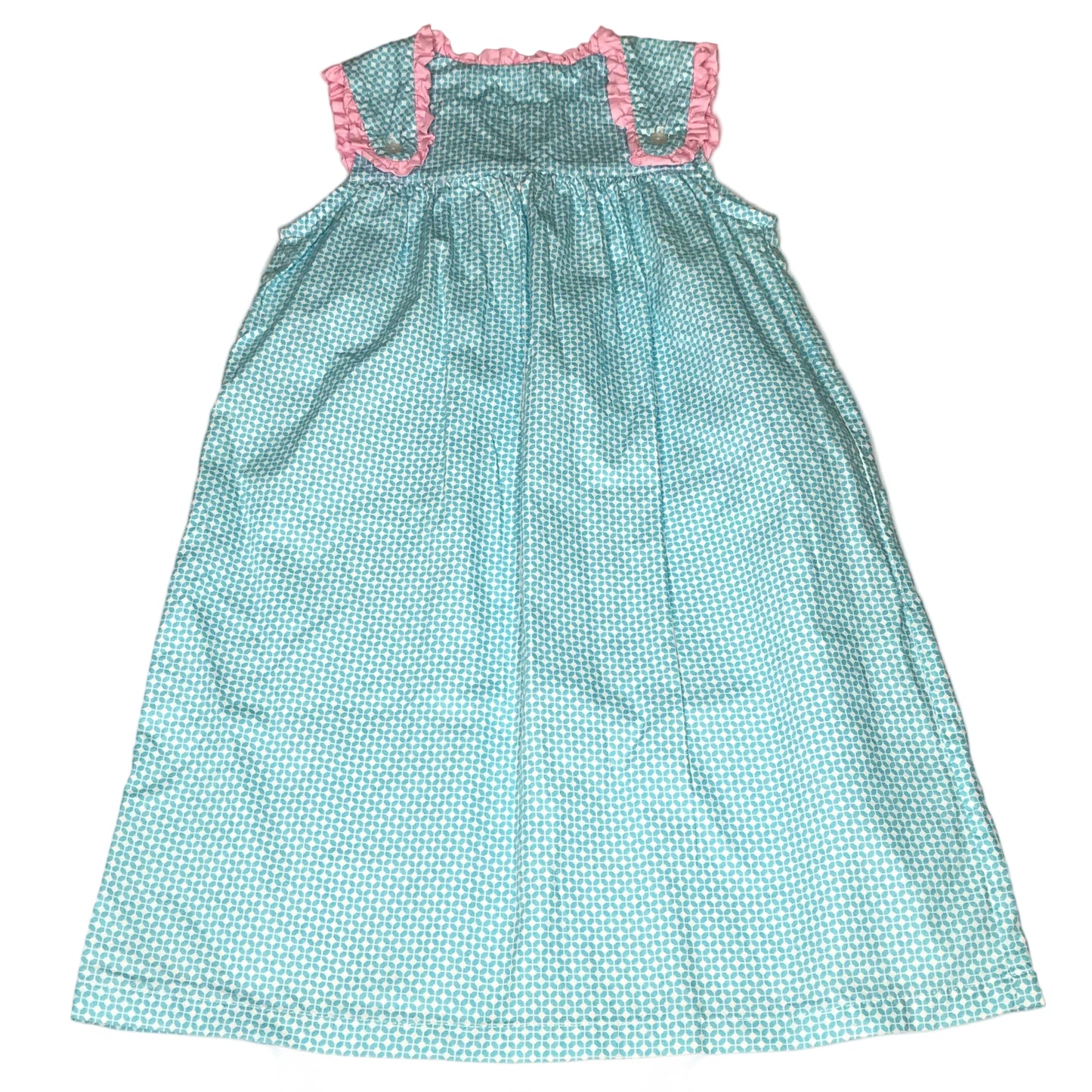 Southern Sunshine Kids Girls Aqua Geometric Print Size 7