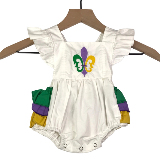 Mardi Gras Bubble Girls Size 0-3M