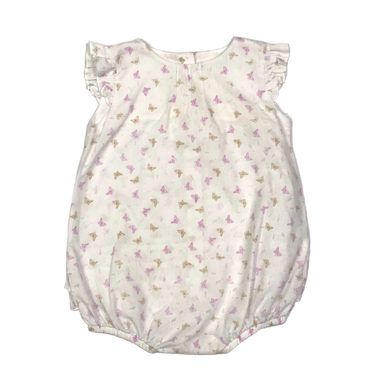 Kristaben Butterfly Bubble Romper Girls Size 6-9M