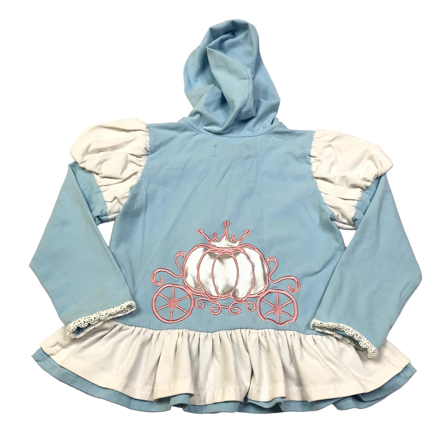 Only Little Once Disney Cinderella Zip Up Jacket Girls Size 6