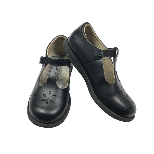 Footmates Sherry Mary Jane Black Girls Size 10.5
