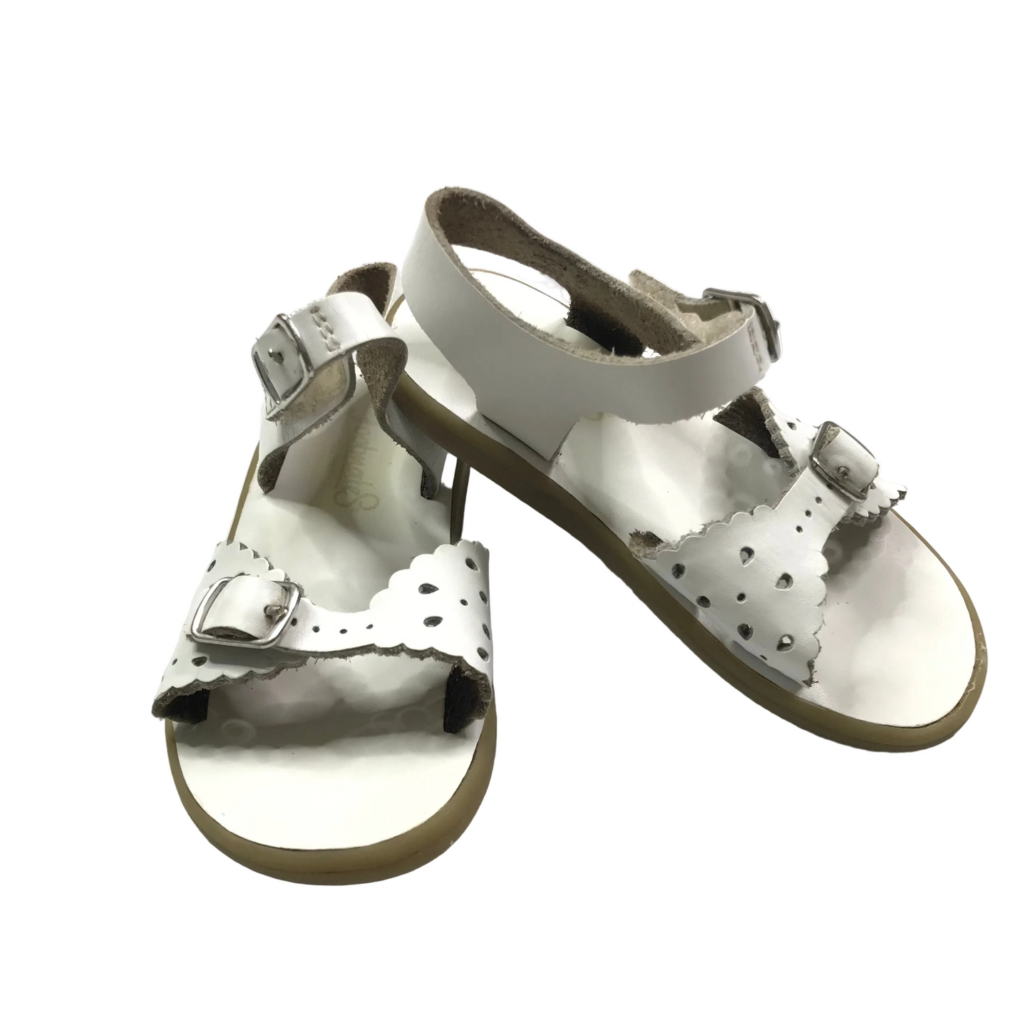 Footmates Ariel White Sandals Shoes Girls Size 8