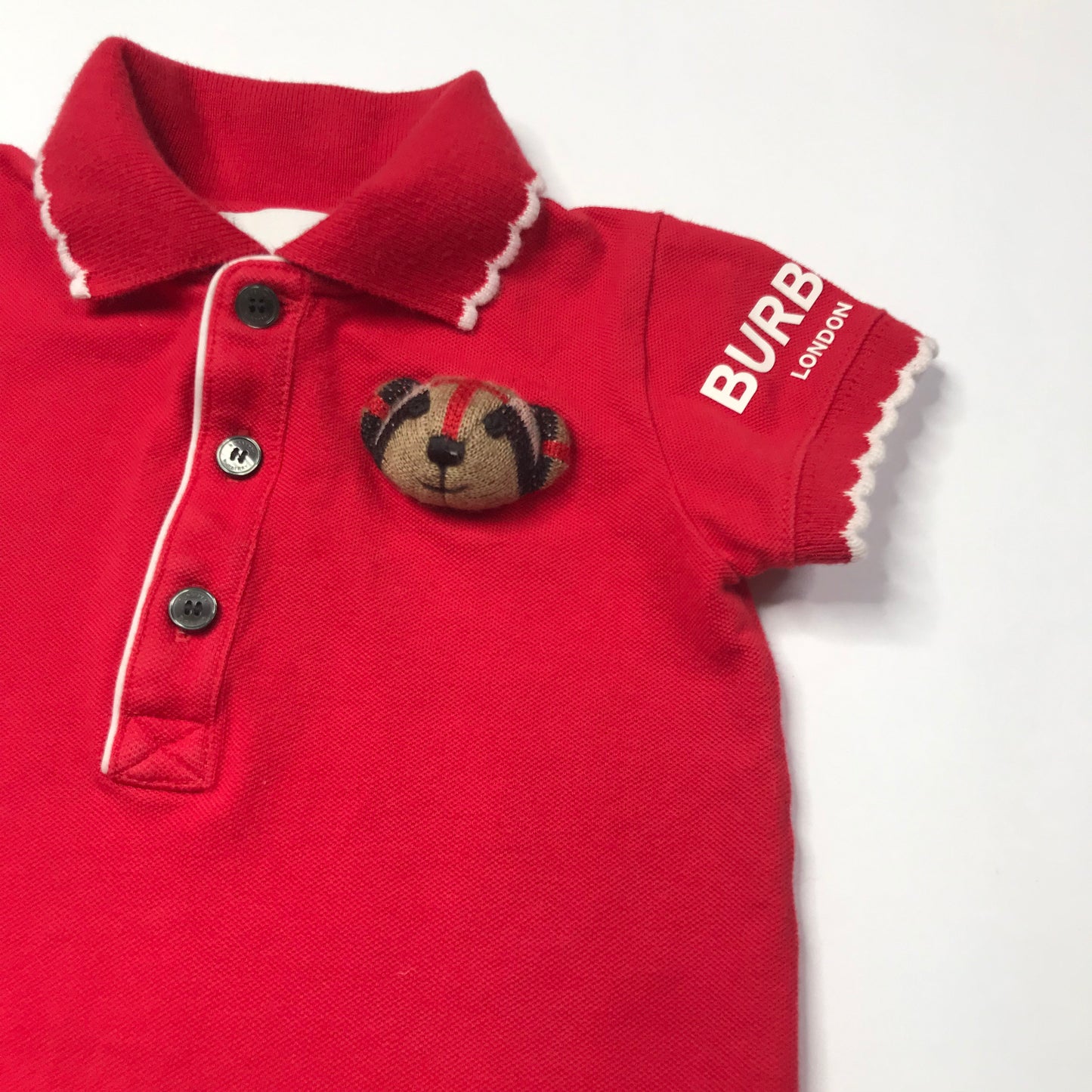 Burberry Noe Bear Shortall Red Boys Size 3M