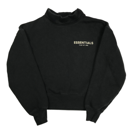 Fear of God Essential Mockneck Sweatshirt Black Unisex Size S(8)